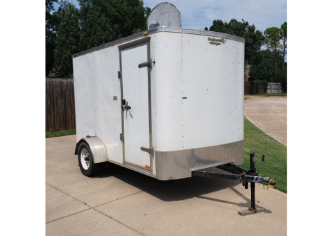 6x10 custom built enclosed cargo trailer-plus 6'7" interior height